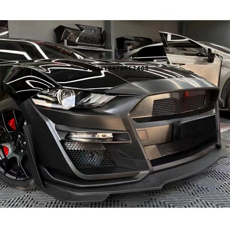 

Auto Body System Conversion Facelift Bumpers Body Kit for Ford Mustang 2018-2022 Upgrade to GT500 .
