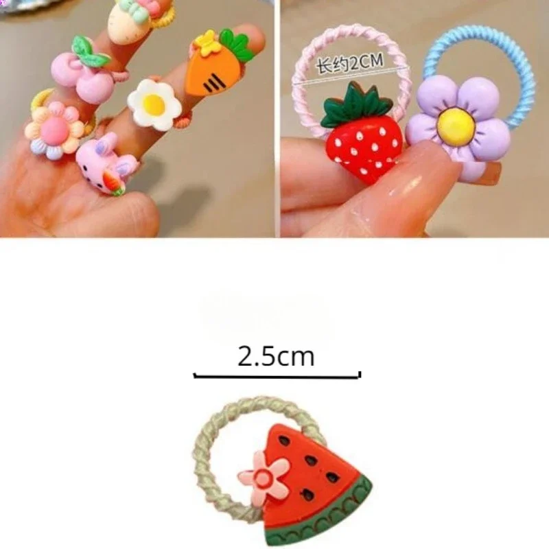 10-50pcs Children\'s Rubber Band Does Not Hurt The Hair Elastic Good Girl Baby Head Rope Hair Tie Hair Chirp Scrunchies Headdress