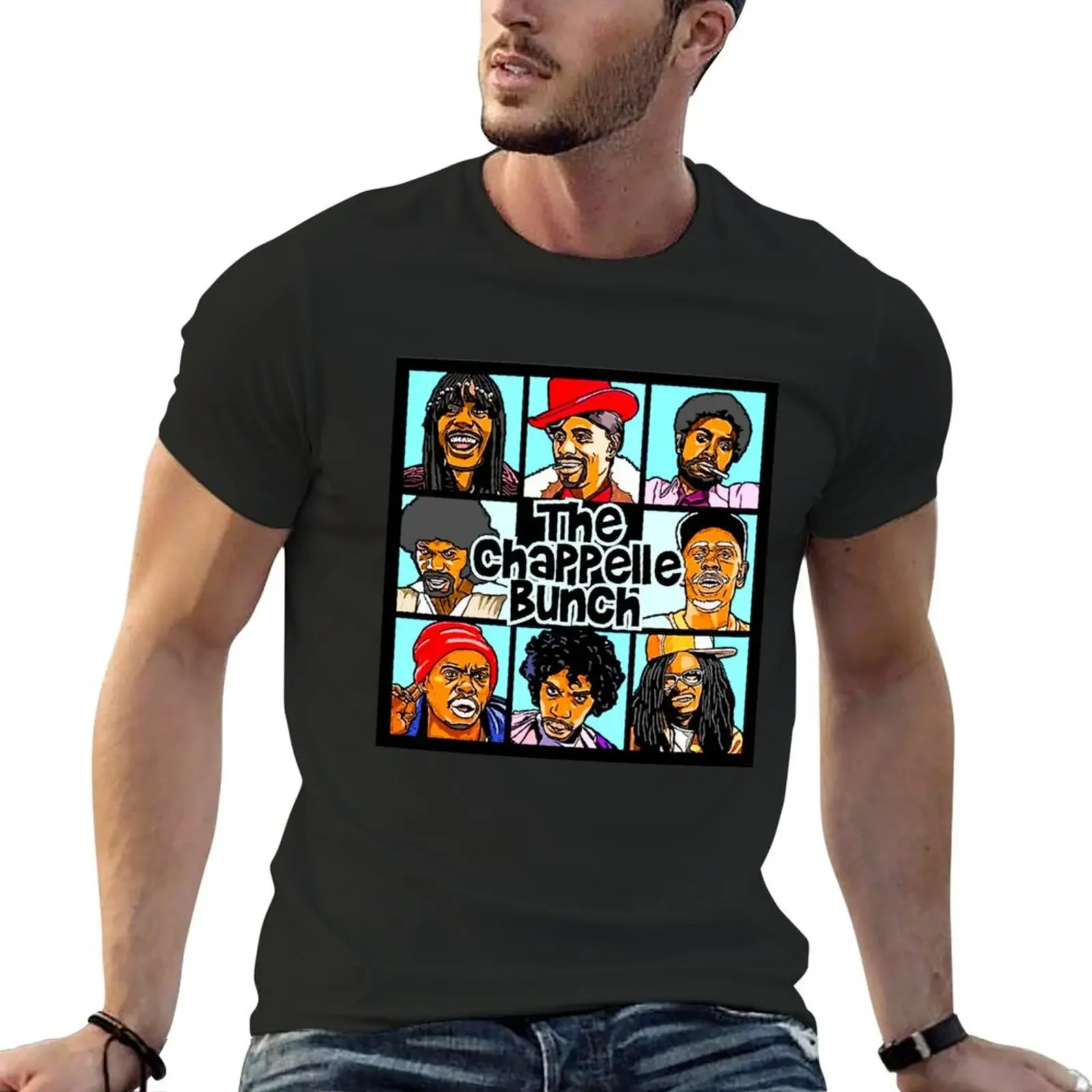 

THE CHAPPELLE BUNCH COMEDY CENTRAL T-Shirt T-shirts oversize graphic t shirts plus sizes animal prinfor boys tee shirts for men