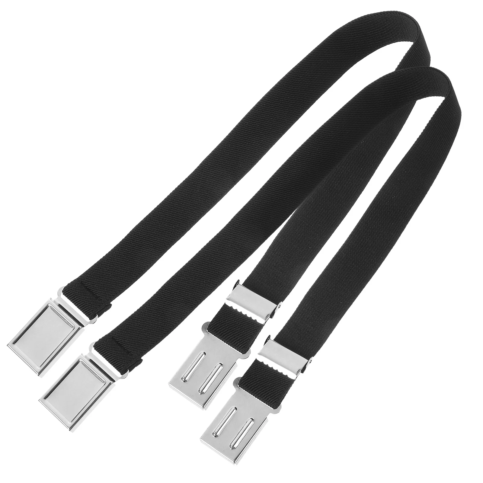 2Pcs Belt Magnetic Closure Durable Elastic Waist Band Adjustable Length for Uniform Accessories