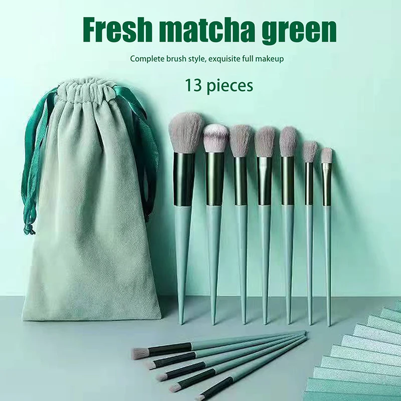 13Pcs Makeup Brushes Soft Set Face Eyes Brush Eyeshadow Foundation Brush Multifunctional Make Up Brush Beginner