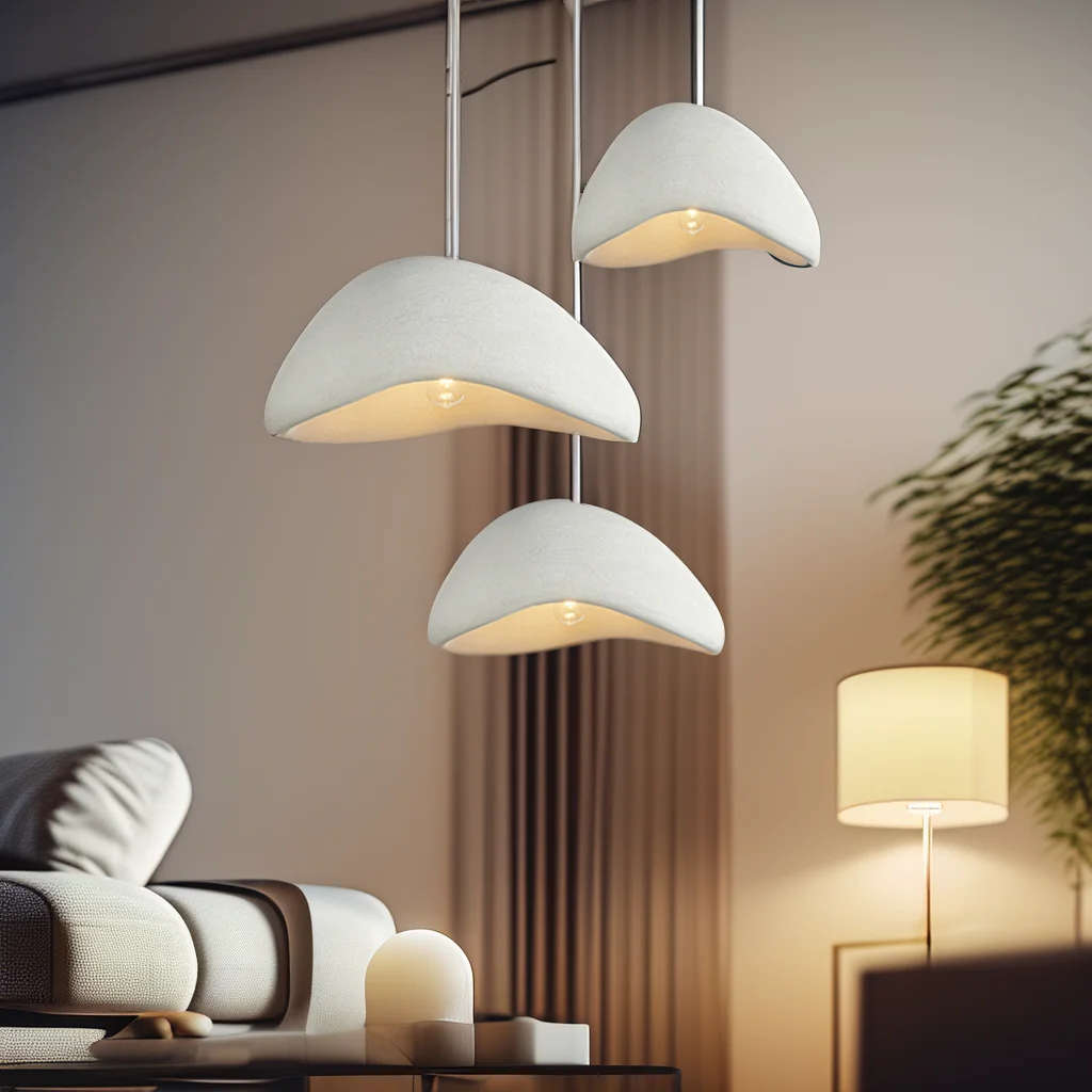 Imagem -05 - Nordic Wabi Sabi Pendant Lights Quarto Chandeliers Lustre Living Dining Room Iluminação Decoração Home Loft Pendurado Lâmpadas E27led