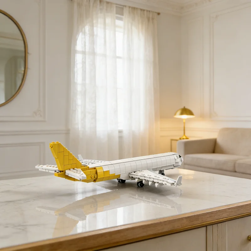 

441 деталь MOC: Модель аэропорта Венгрии, конструктор, креативный подарок, DIY-набор для демонстрации, премиум-класс для взрослых и детей, для дома и офиса