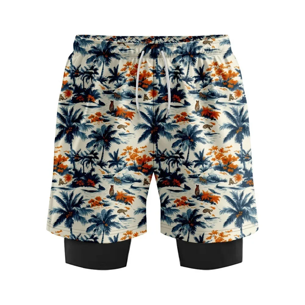 الرجال مجلس الجوارب السراويل سريعة الجافة جزيرة الاستوائية المطبوعة حزب جذوع الصيف الصالة الرياضية إلى الشاطئ خفيفة الوزن تصفح عطلة ملابس السباحة