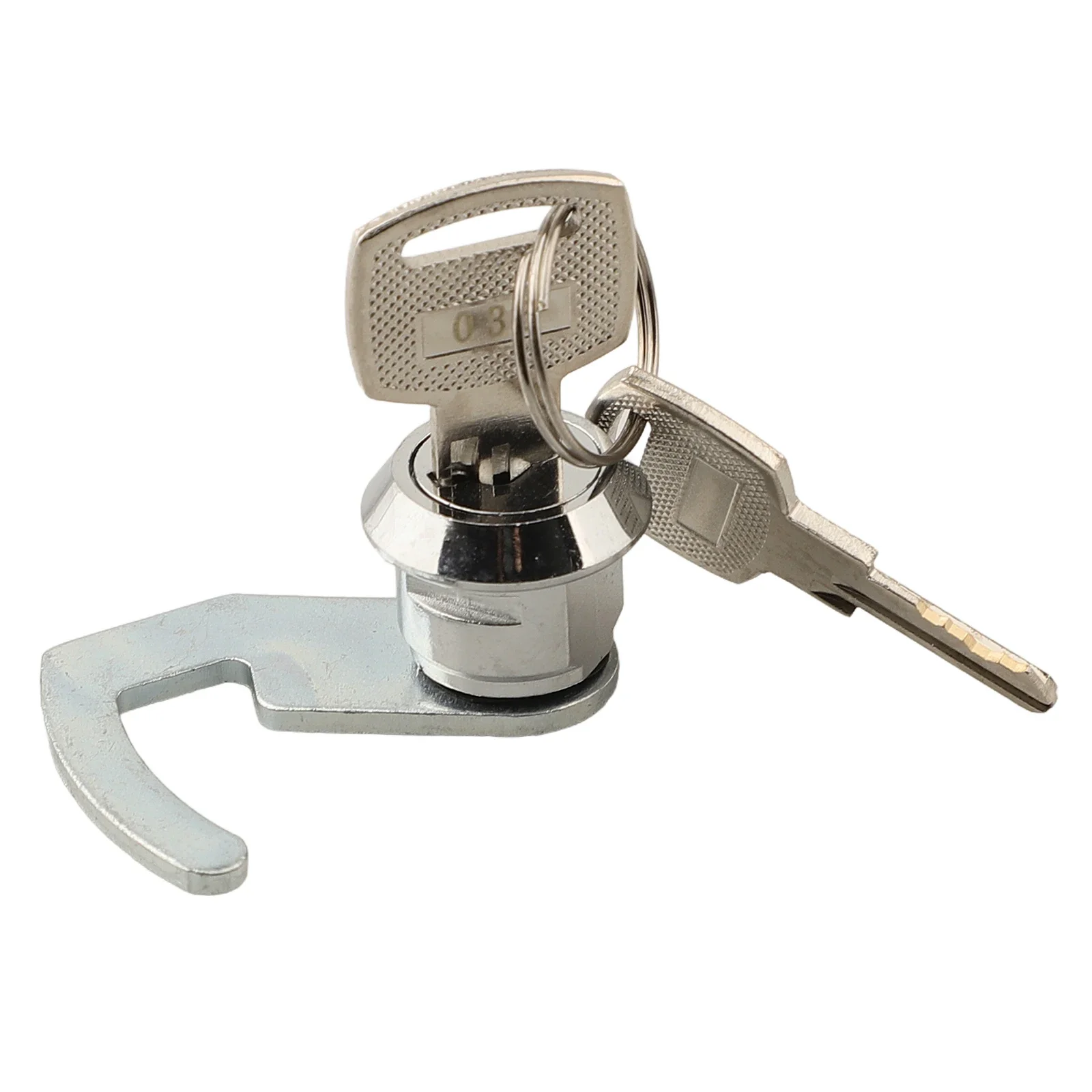 Cam Lock with Quick Clip for Cash Drawer Locking Metal Cabinets Flight Boxes Gym Lockers ATM Enclosures and Tool Box Security
