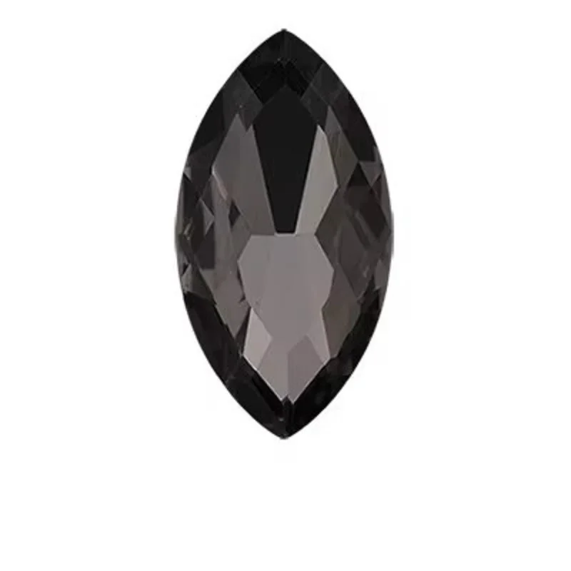 حار بيع مزيج الحصان العين/ورقة شكل الزجاج الكريستال وأشار أسفل الراين احباط الأحجار الفاخرة للملابس الأحذية غطاء الرأس #5