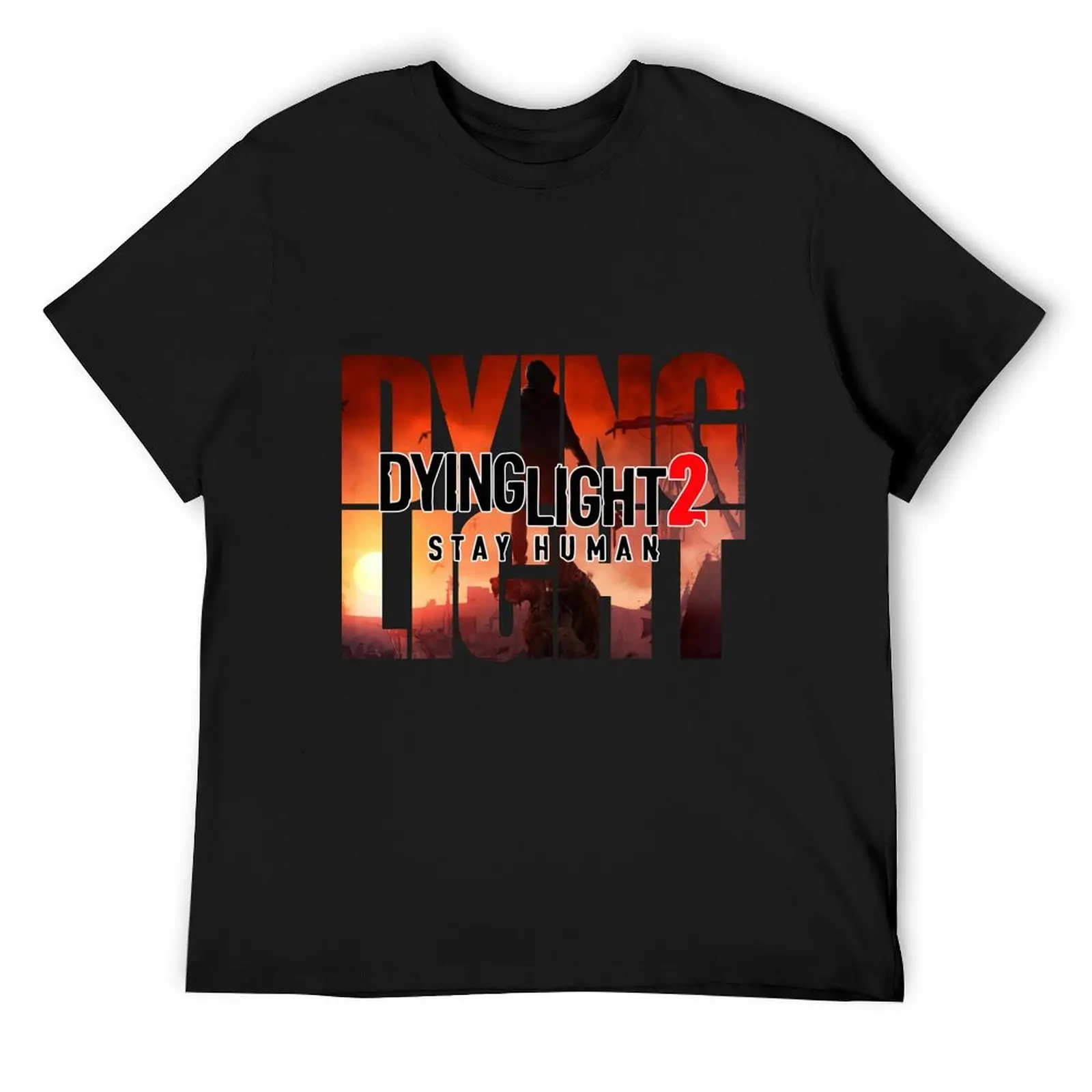Dying Light 2-футболка Stay Human, топы больших размеров, белые футболки с аниме для мальчиков, футболка для мужчин Dying Light 2-футболка Stay Human, топы больших размеров, белые футболки с аниме для мальчиков, футболка для мужчин