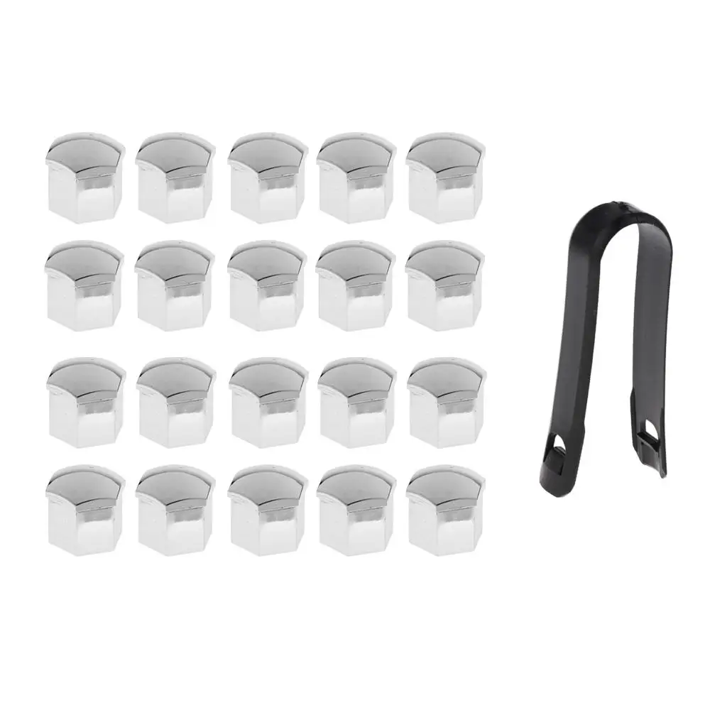 20 ชิ้นรถล้อยางสกรู Bolt NUT 17 มม.ครอบคลุม 25*16 มม