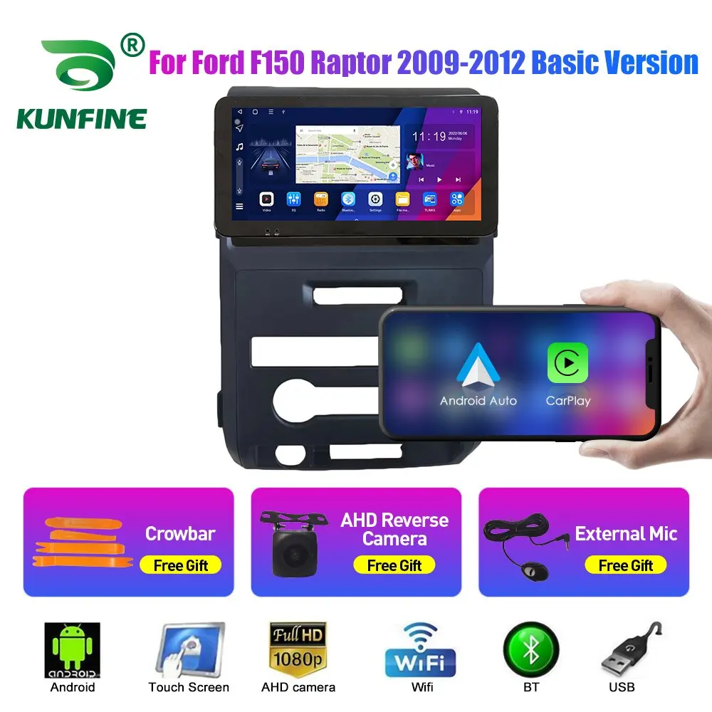 

10.33 Inch Car Radio For Ford F150 Raptor 09-12 2Din Android Octa Core Car Stereo DVD GPS Navigation Player QLED Screen Carplay