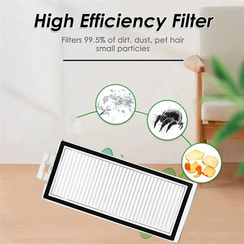 AA80-For Roborock Q8 Max, Q8 Max+, Q5 Pro, Q5 Pro+ Robot Vacuum Cleaner Main Brush Cover Hepa Filter Mop Pad Spare Parts