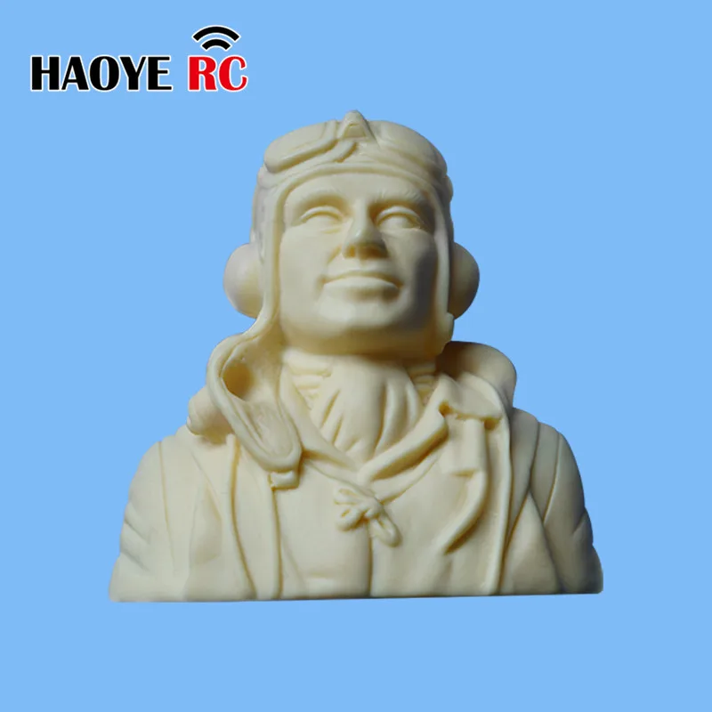 Haoye 1 Pc 1/6 Scale DIY Pilots Figures Toy Model WW2 Pilot For RC Plane Accessories Hobby Primary Colors Without Painted