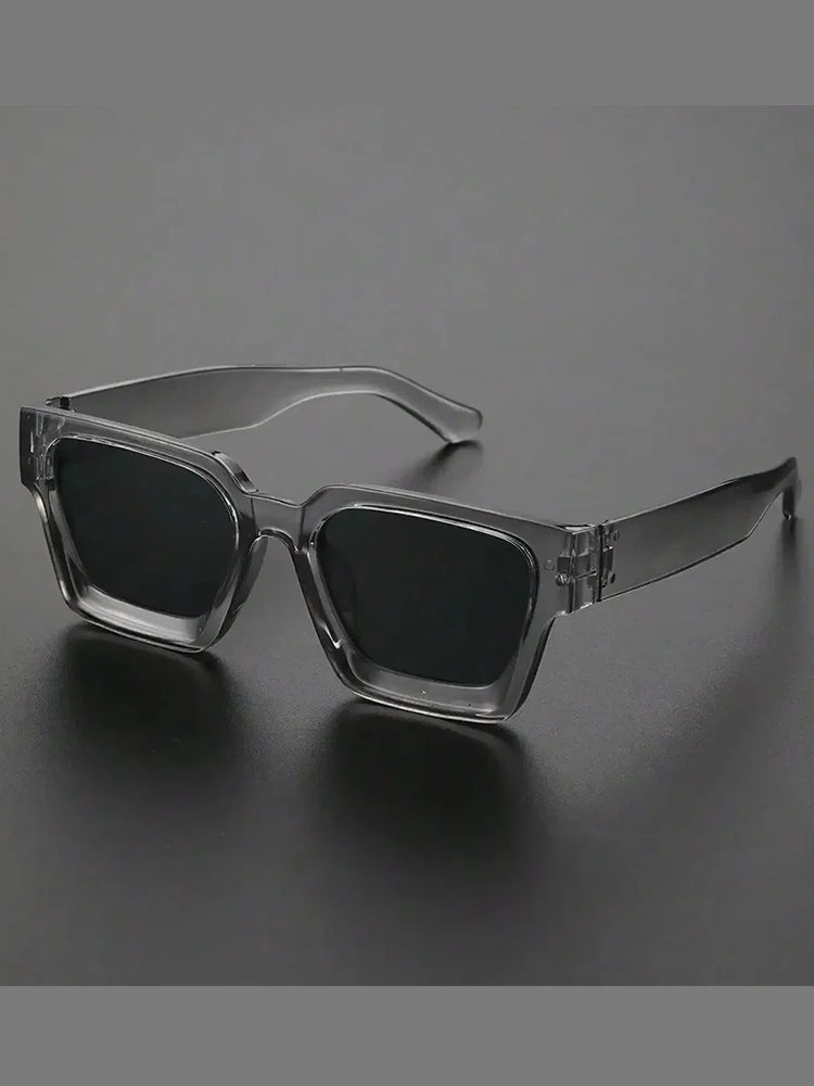1 Stück Herren-Sonnenbrille, klassische modische Sonnenbrille mit quadratischem Rahmen, modisches Accessoire, unverzichtbar für den Urlaub, modischer Artikel – Detail 4