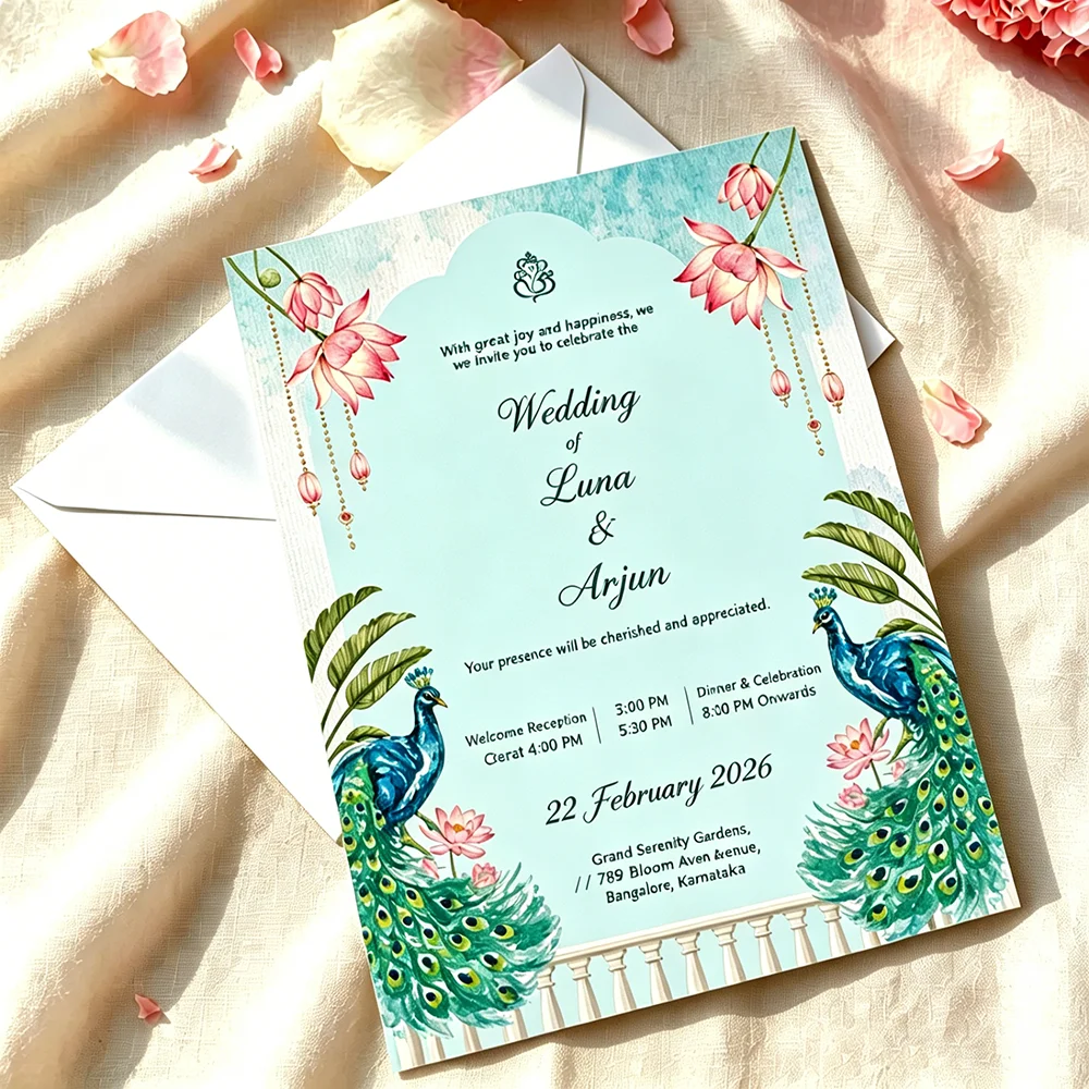20Pcs Personalized Printing Photo Invitation,Custom Watercolor Wedding Invitations,Birthday Invitations,Party Invitations 1mm