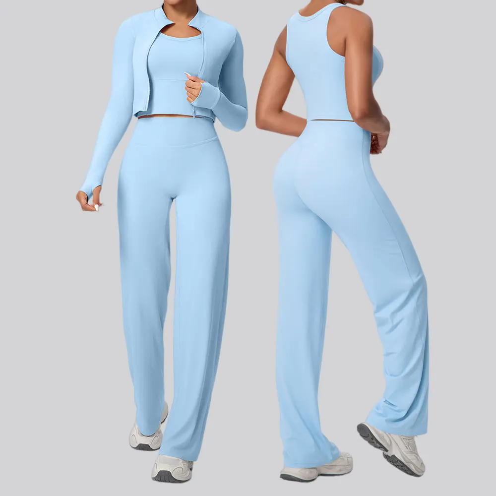 

Спортивный костюм для йоги, 2/3 предмета, женский, для бега, тренировок, с эффектом пуш-ап, с длинным рукавом, спортивный бюстгальтер, спортивная одежда, одежда для йоги