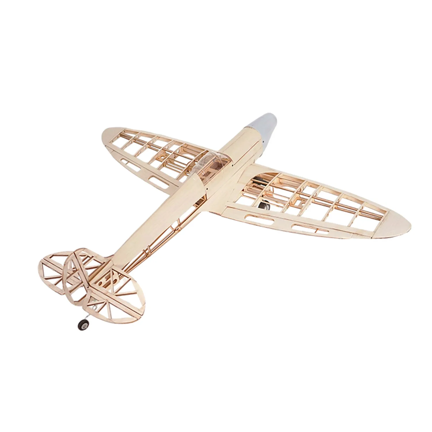 Real hawk RC AirPlanes Laser Cut Balsa Wood Airplane Kit DIY Spitfire Frame  Model Building Kit  Woodiness model WOOD PLANE