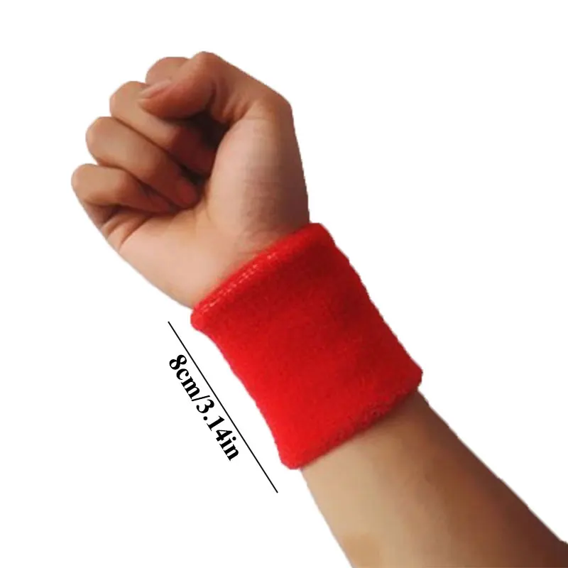 1Pc Sports Wristband For Children Sweat-Absorbent Towel Cuff Bracer Wrist Support Brace Wrap Guards For Gym Basketball Tennis