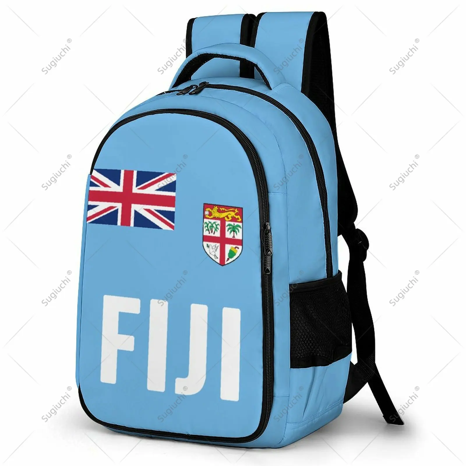 

Backpack Fiji Flag Student Schoolbag Smart Business Travel Leisure Backpack Laptop Back Pack Office Work Bag