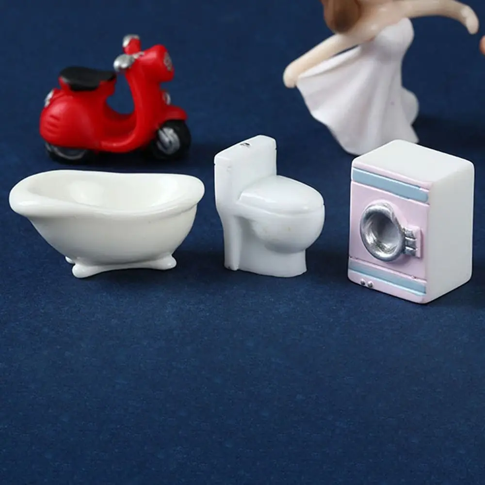 Divano letto del bagno mobili di simulazione 1:12 miniature mobili accessori per la casa delle bambole poltrona divano Set mobili per casa delle bambole