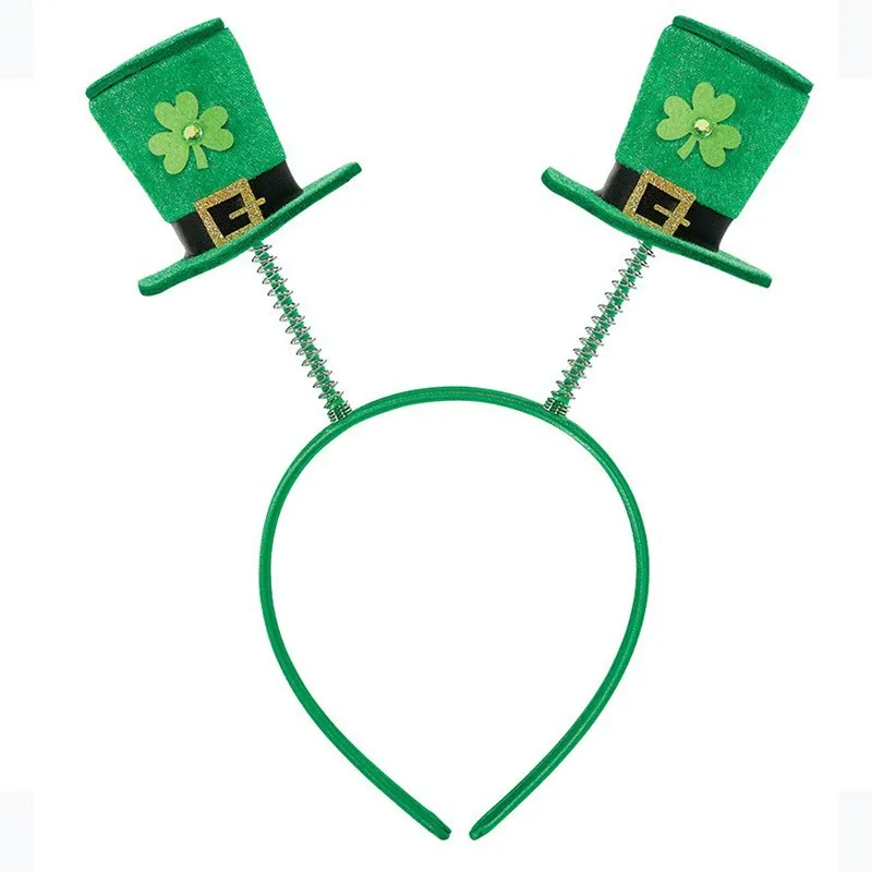 

Irish Top Hat Headband Clover Rainbow Costume Headband Shamrock Tophat Headband Cosplay Accessories