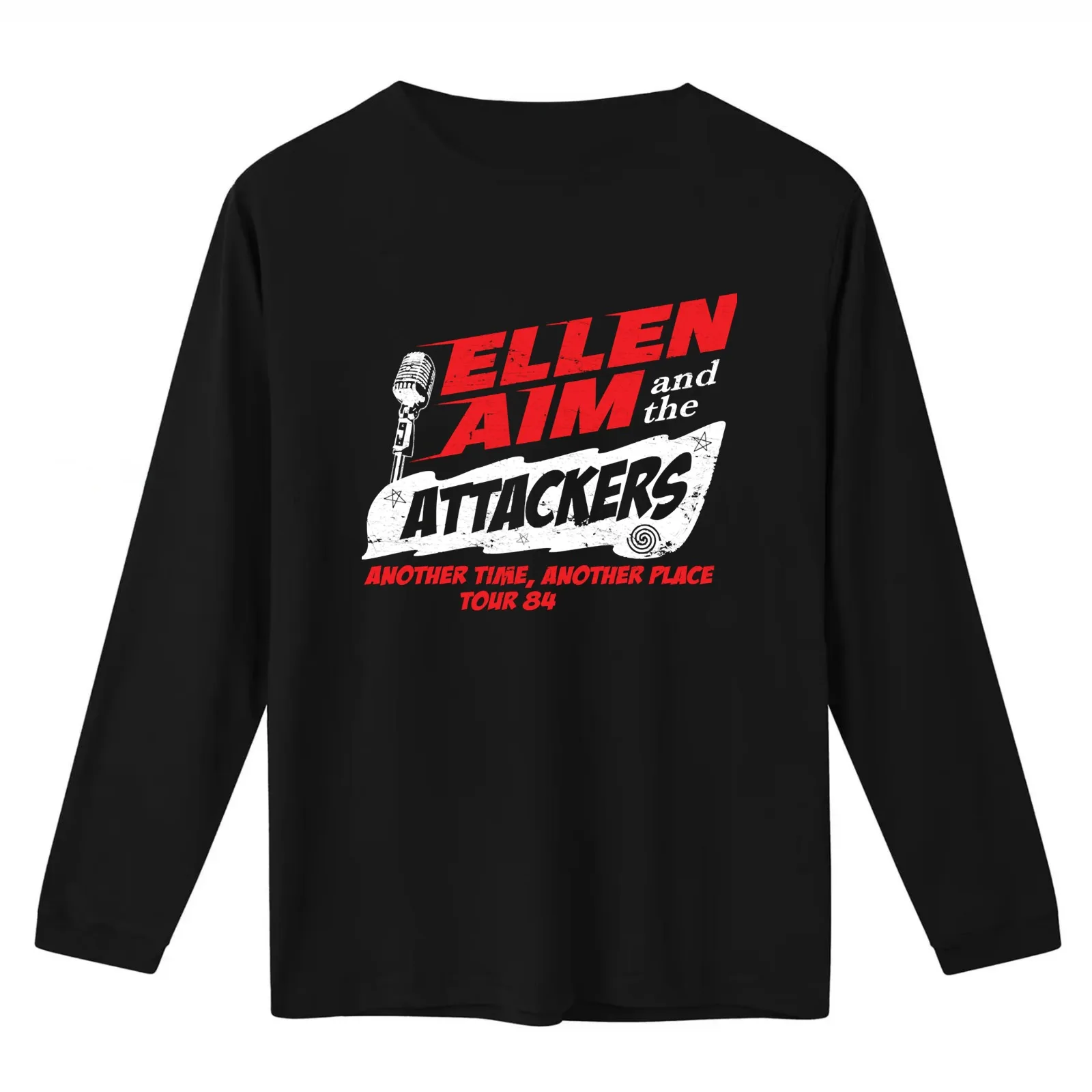 Ellen Aim the Attackers Tour 84 T-Shirt Summer Casual Cotton Tee Oversized Streetwear Tops Vintage Graphic Print 100% Cotton