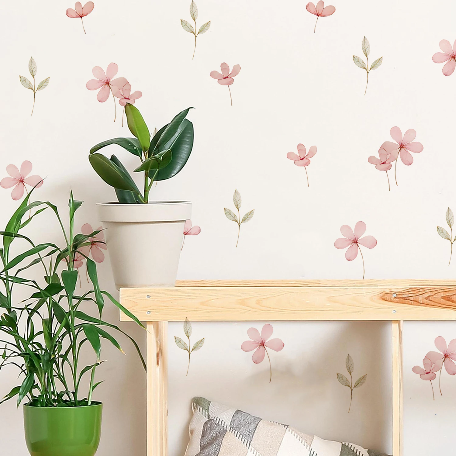 Różowe kwiaty i zielone liście – Baby Nursery Green recenzja i cena