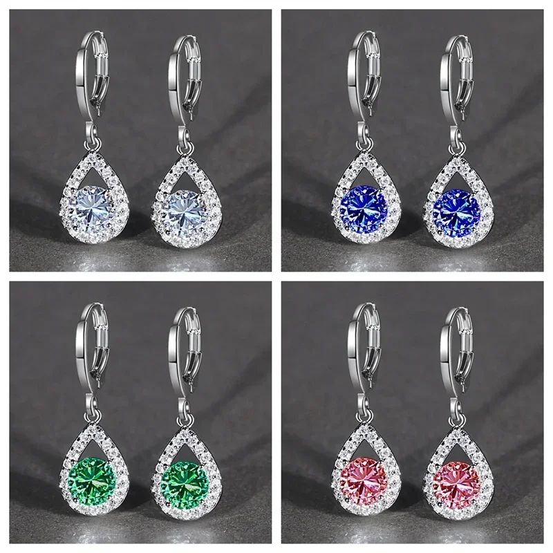 New Waterdrop Shaped Drop Earrings for Women Simple and Elegant Lady's Ear Accessories Daily Wear Fashion Versatile Jewelry