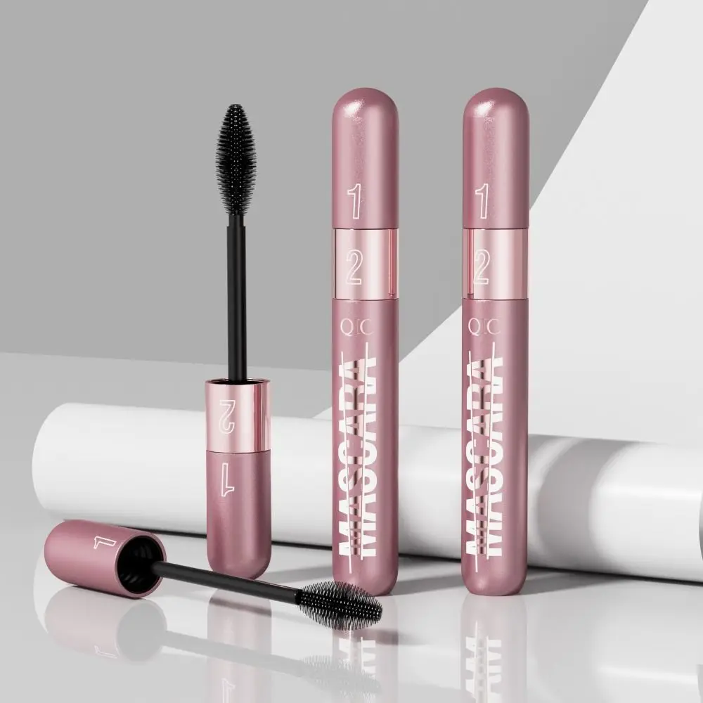 Mascara volume arricciante a lunga durata Mascara impermeabile 3D impermeabile a prova di sbavature Doppio in uno a prova di sudore
