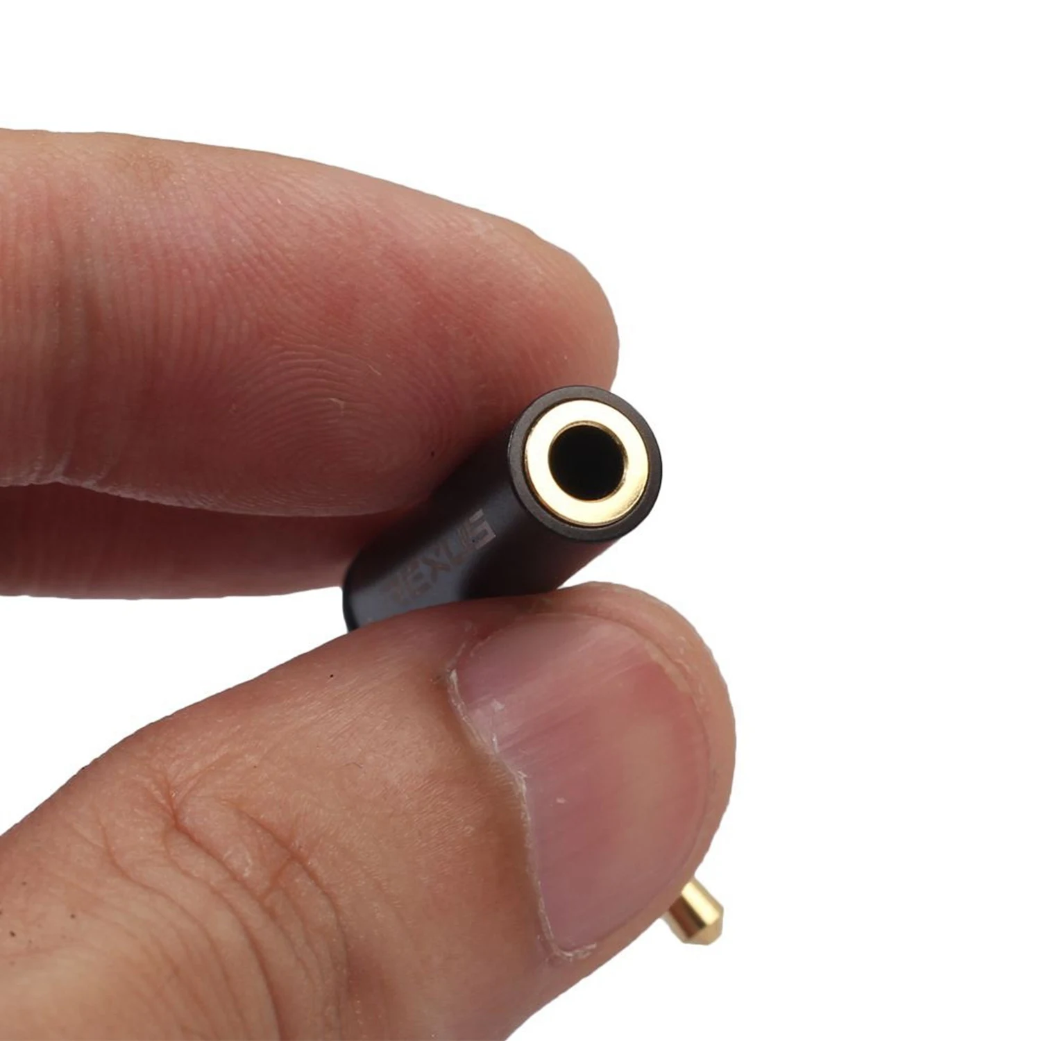 A49T REXLIS 1PC 3.5mm Male to Female 90 Degree Right Angled Adapter Audio Microphone Jack Stereo Plug Connector