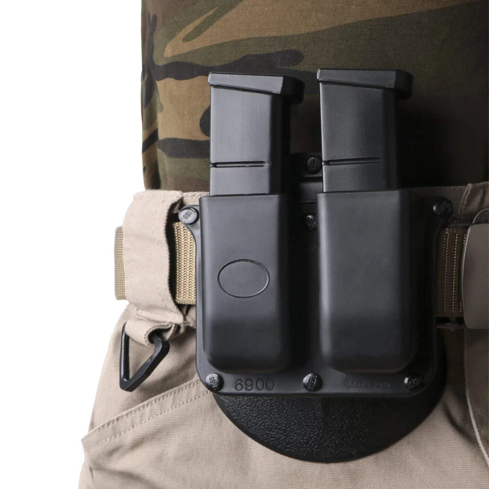 Capa tática para revista, estilo de remo 6900, para glock 9mm.40 cal mags, coldre 6909, adequado para m92 airsoft, suporte de clipe de cintura