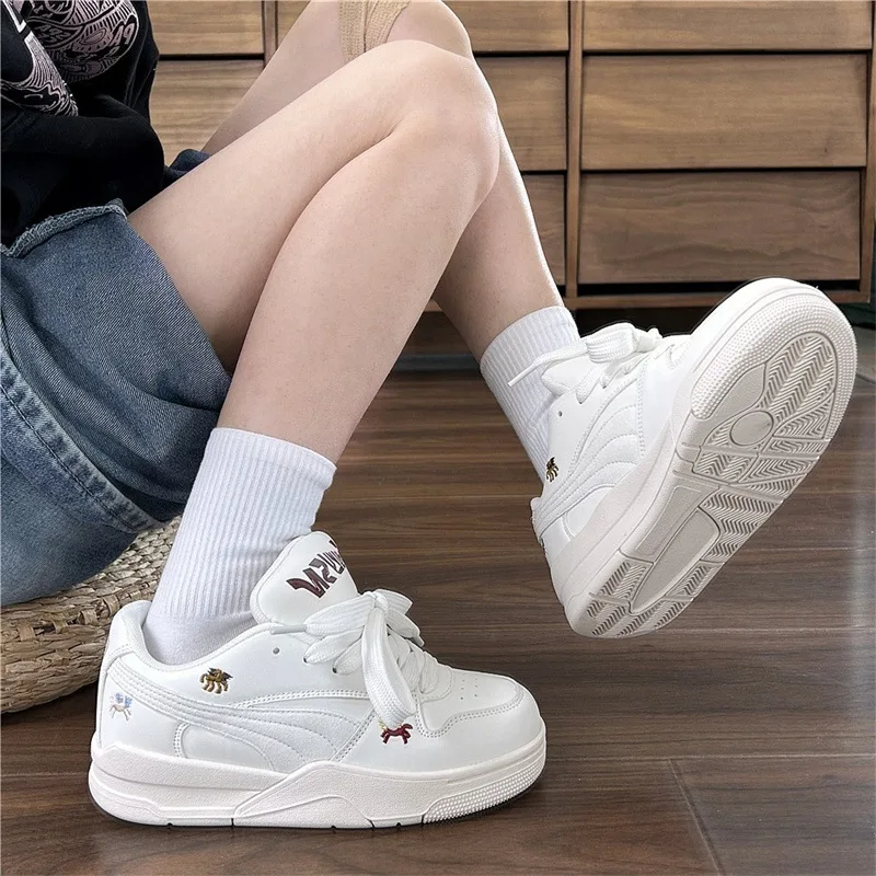 Zapatillas Deportivas Bajas de Estilo Coreano, Ligeras, Retro, Modernas, para Mujer, Estilo Hip Hop, Transpirables