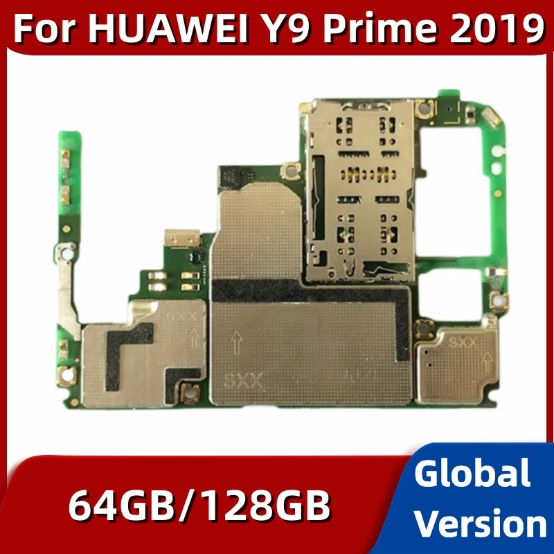 Motherboard for HUAWEI Y9 Prime 2019, STK-L21, 64GB, 128GB Global ROM, Kirin 710F Processor, Fully Tested