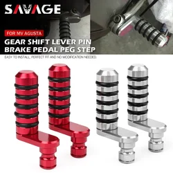 For MV Agusta Brutale 750/910/920/989/990/1078/1090 F4 1000/312/R/RR Motorcycle Gear Shift Lever Toe Peg Pin Brake Pedal Step