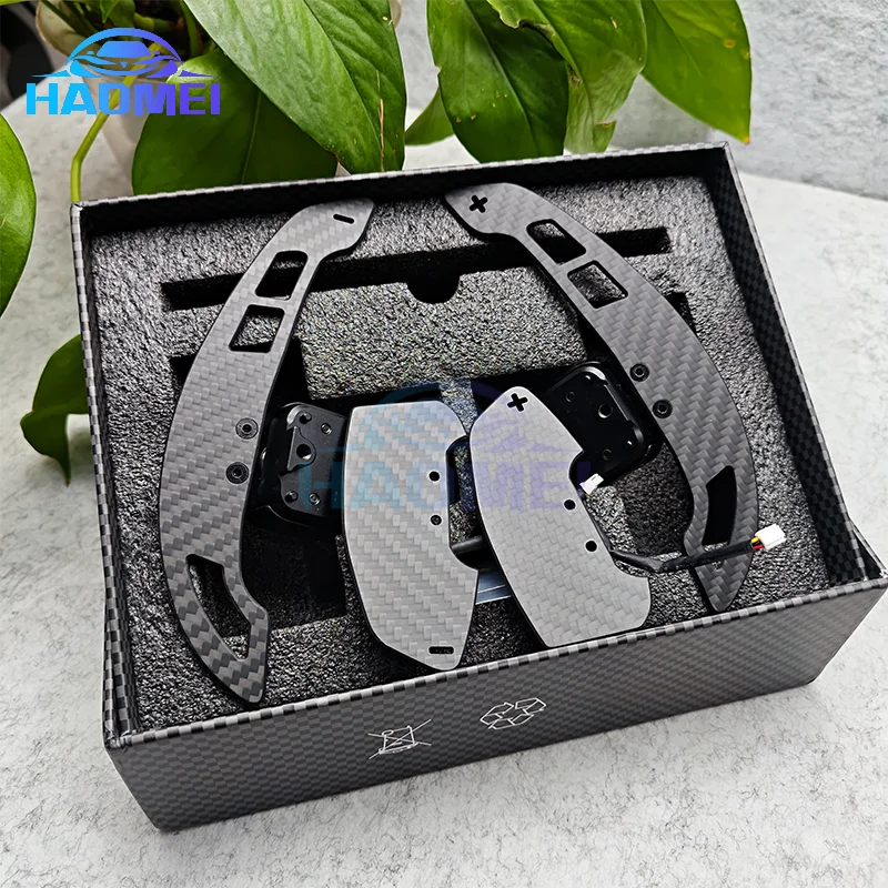 

Suitable for Audi RS3 RS4 B9 2016-2021 A3 A4 A5 carbon fiber steering wheel magnetic shift paddles