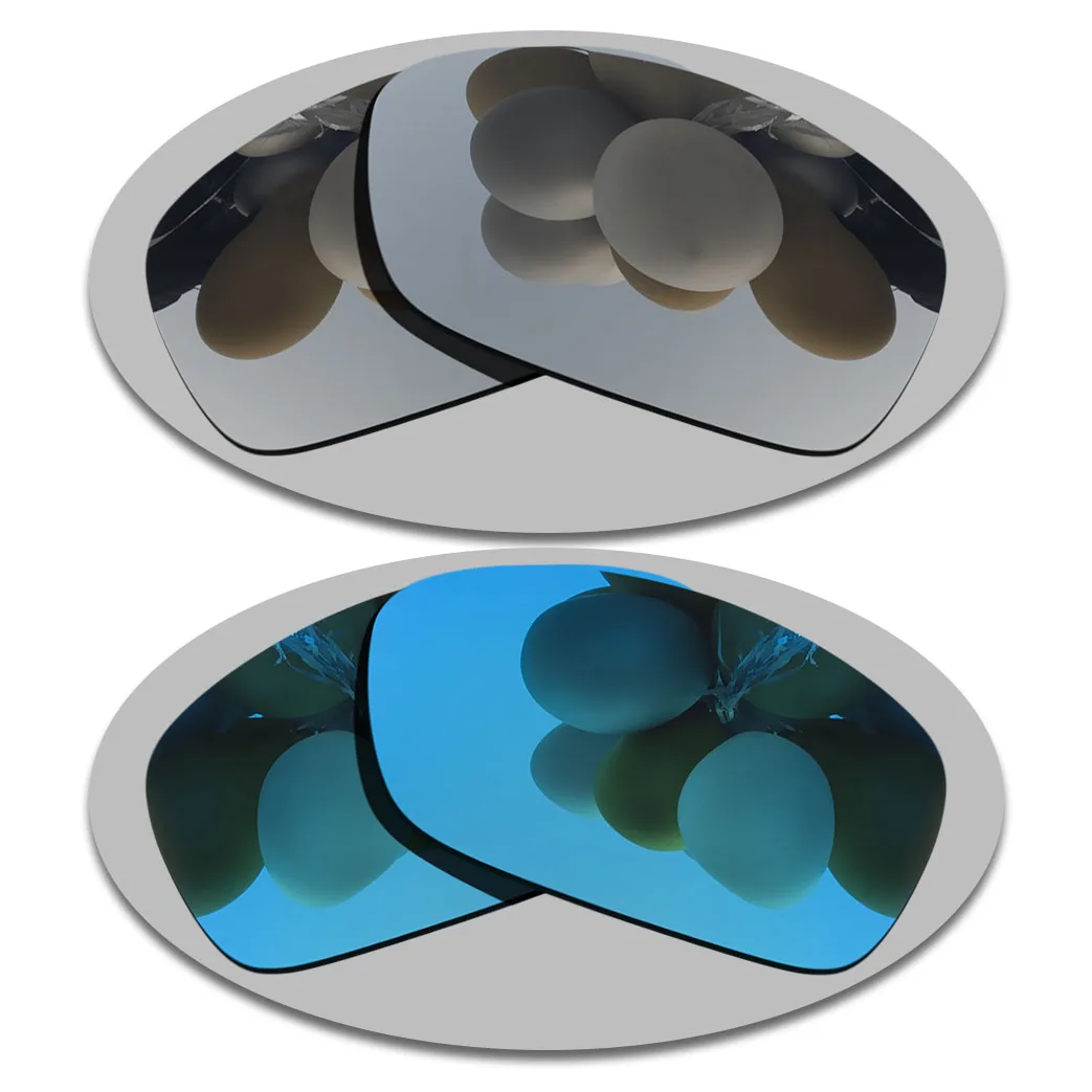 Silver&Sky Blue Lenses Replacement For-Oakley Taper Polarized Sunglasses