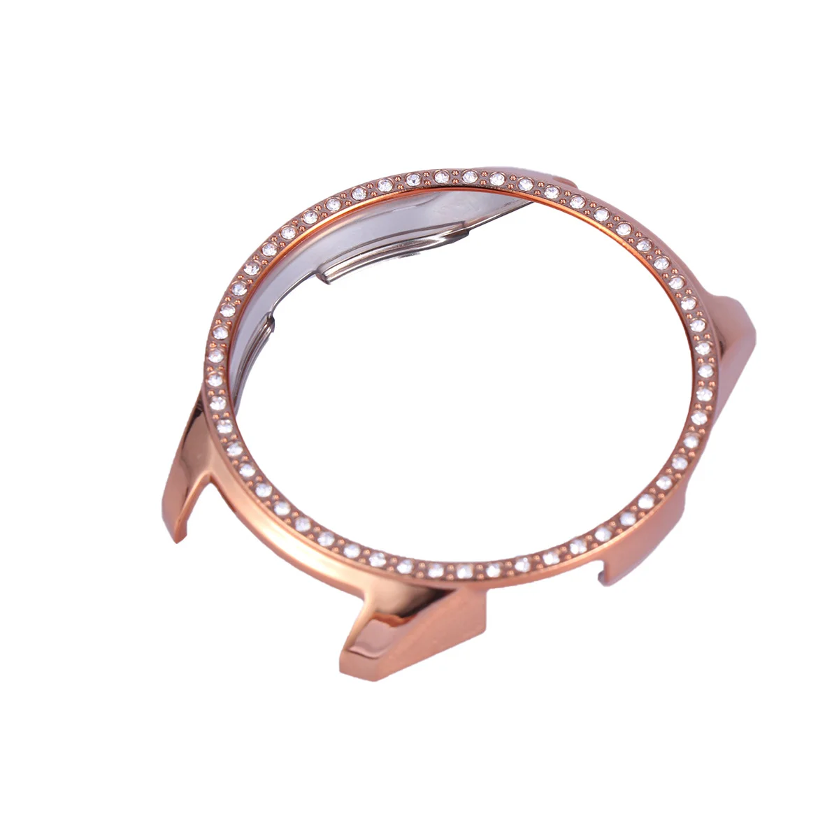 

Protective Cover 40Mm Rose Gold Diamond-Plated Smart Watch Case Anti-Scratch Durable Pc Bumper For Compatible With Galaxy