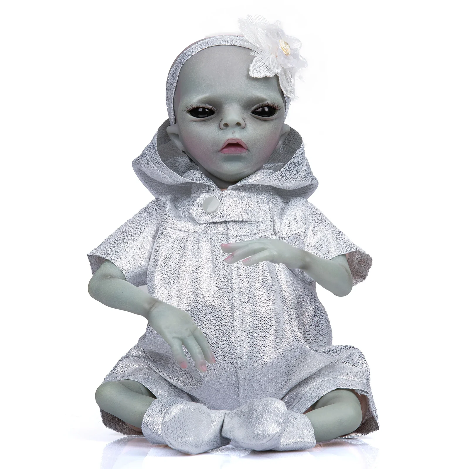 

14inch Reborn Baby Alien Finished Doll As picture High Quality Detailed Handmade Painted Doll Collectible Art Doll