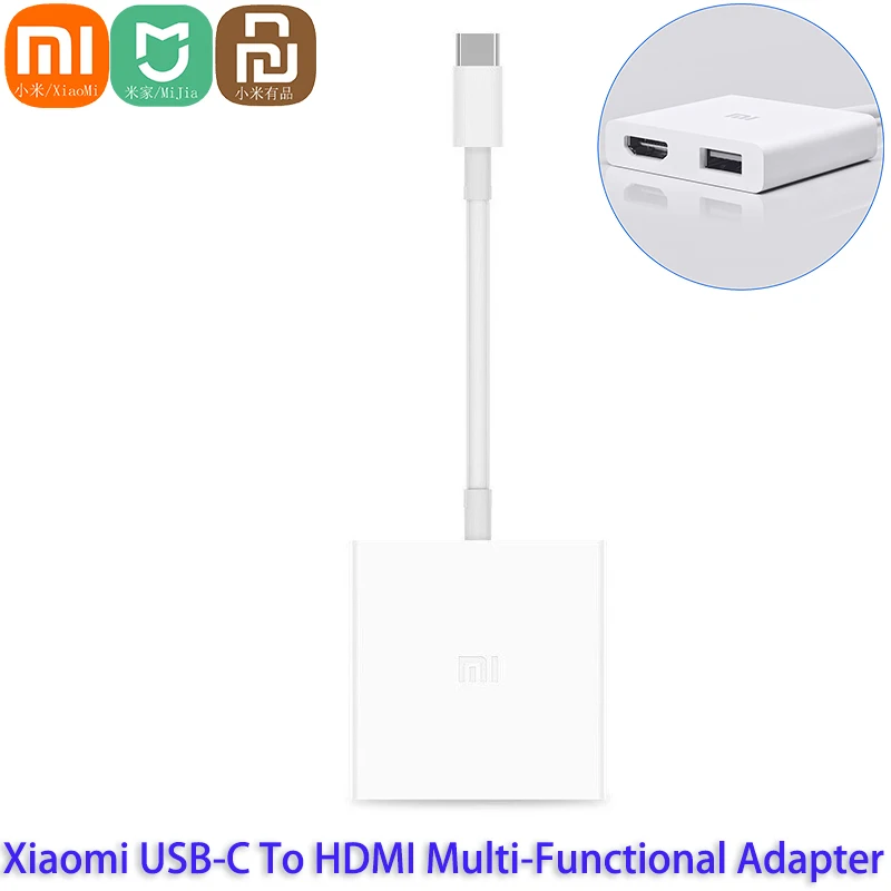 

Xiaomi Smatr Laptop Type-C To HDMI Multi-Function Adapter 4K USB3.0 For Apple Macbook Mi Air PC