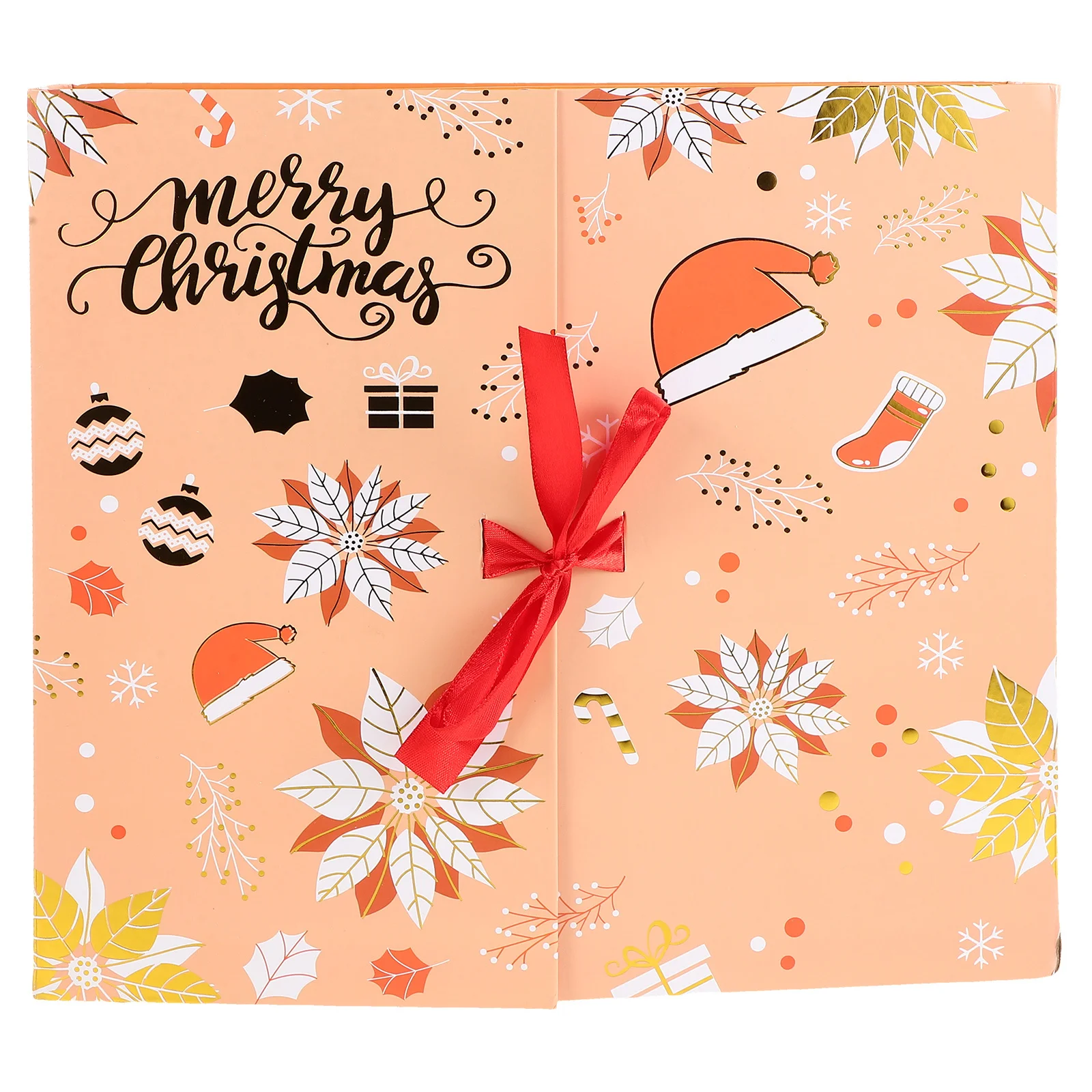 

20 Christmas Countdown Calendar Box Cardboard Number Boxes Easy Assemble Empty Advent Calendar to Fill Xmas Party Favors