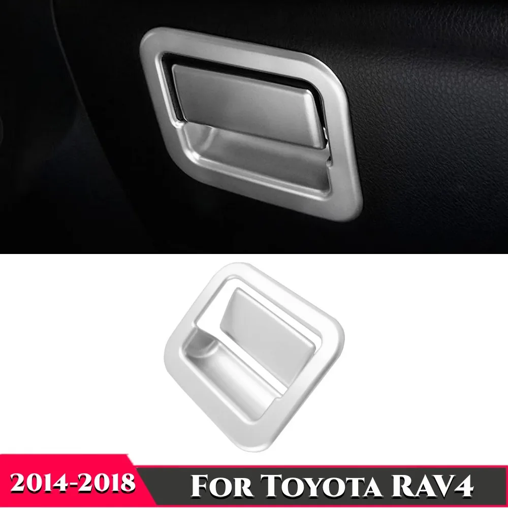 

2 PCS ABS Plastic Matte color Car Control Storage Box Frame Cover Trim For Toyota RAV4 2013 2014 2015 2016 2017 2018 Accessories