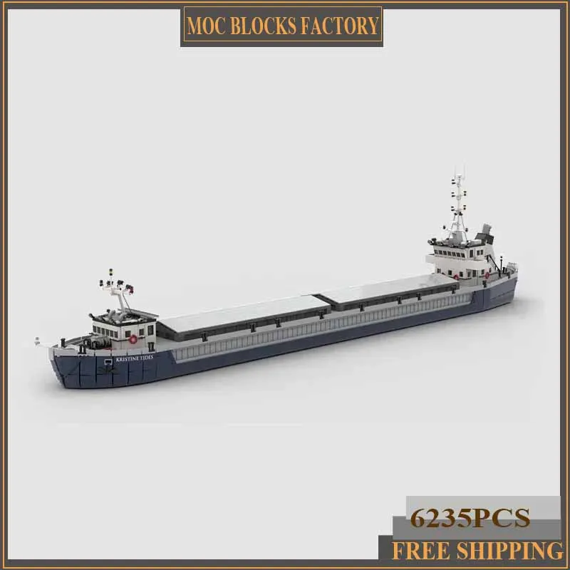 เมืองเรือรุ่น Moc อาคารอิฐขนาดใหญ่แห้งจํานวนมาก Barge เทคโนโลยี Modular Blocks ของขวัญของเล่นคริสต์มาส DIY ชุดประกอบ