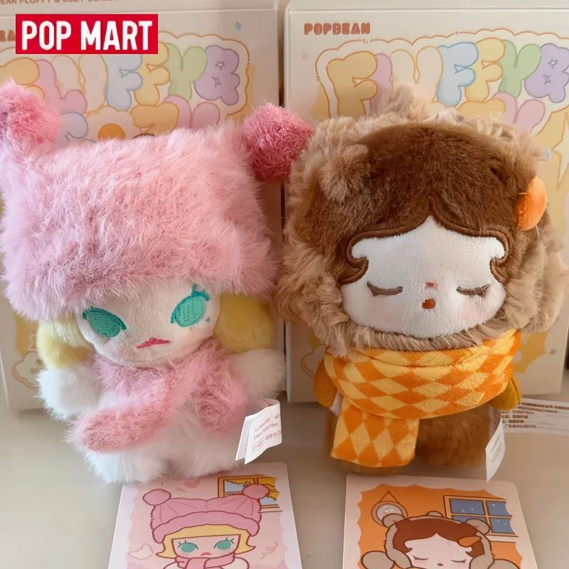 

New Authentic POPMART POPBEAN Warm and Cozy Healing Series Christmas Pendant Key Backpack Charm Surprise Birthday Gift For Girls