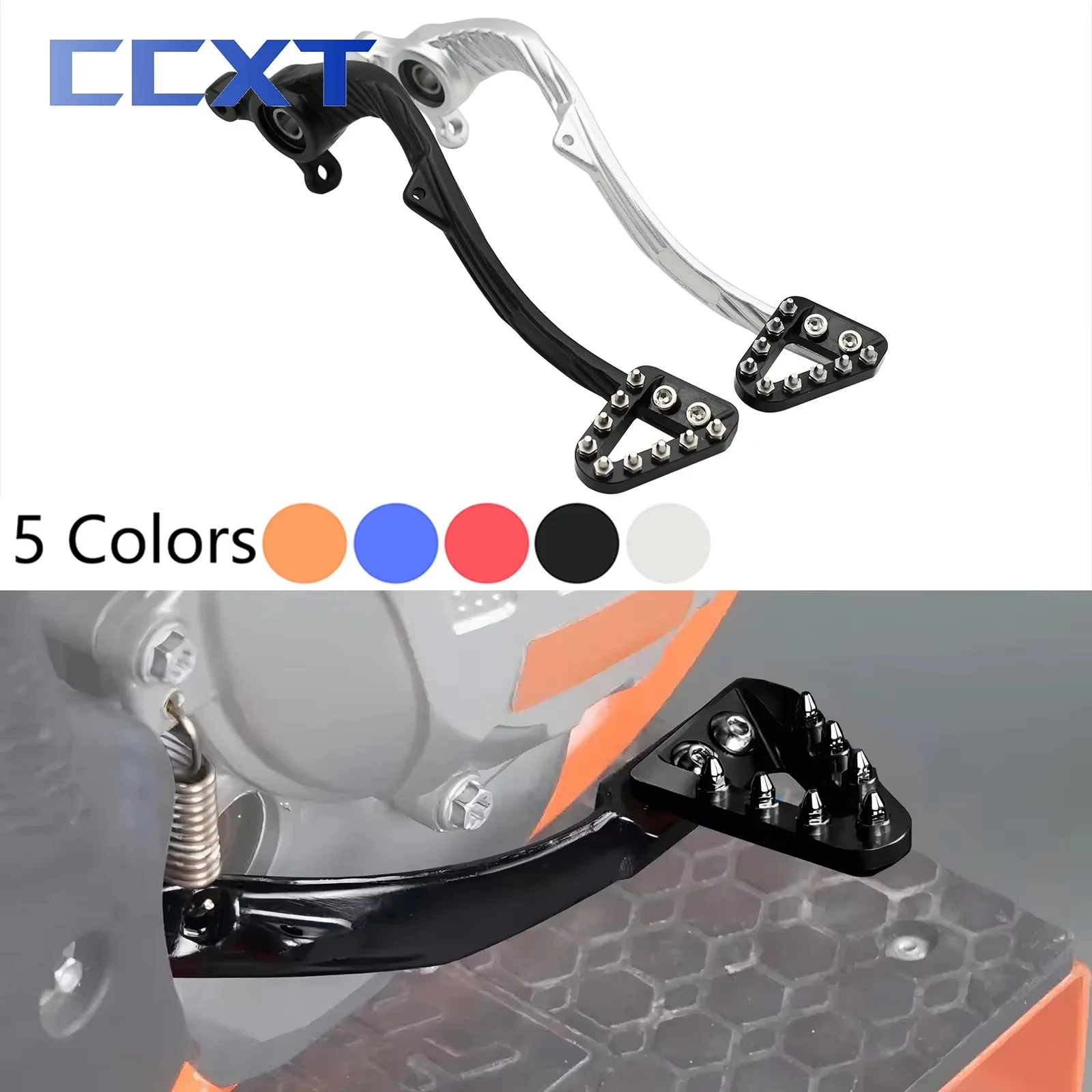 

Motorcycle Aluminum Rear Brake Lever Pedal Foot Rod For KTM EXC EXCF XC XCW XCF SX SXF 125-500 For Husqvarna FC FX FE TC TX TE