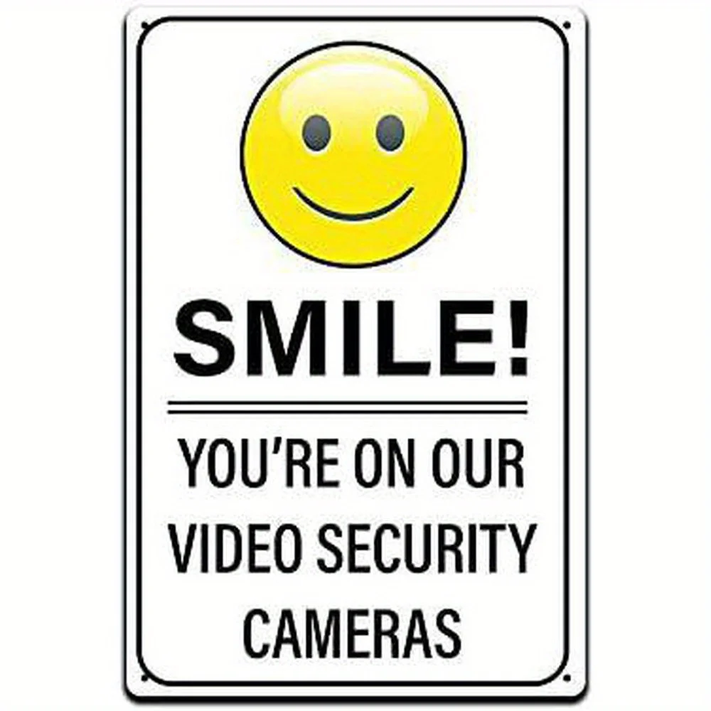 Signs for Man Cave Decor-These Signs Have A Retro Rustic and Look and are Proudly Made in the USA JPTS066 Smile You're on Our Vi