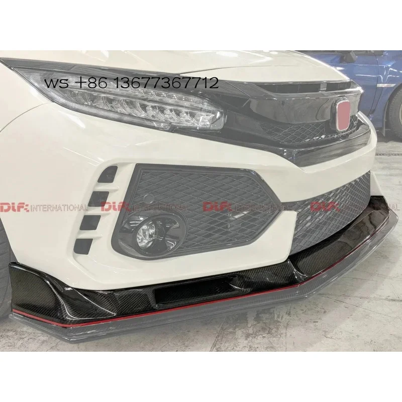 

FK8 electric model carbon fiber modified bumper bottom upgraded front lip
