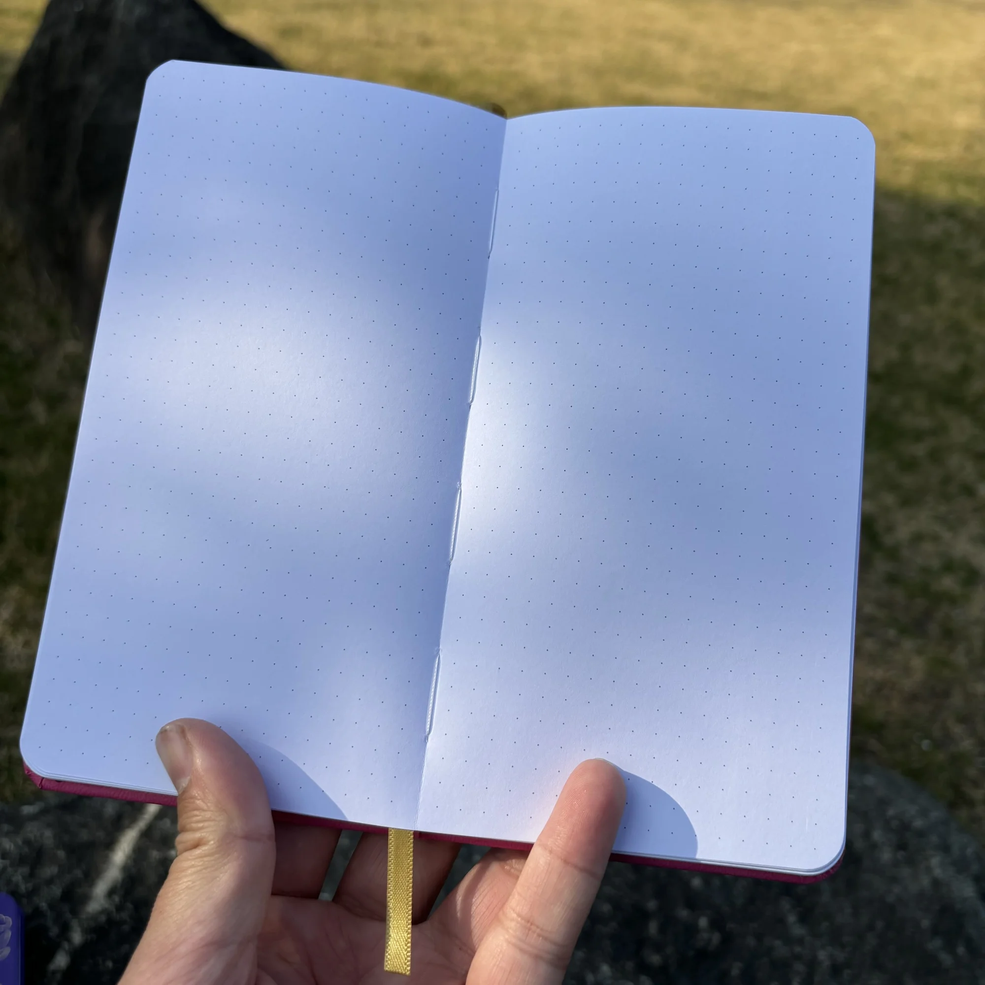 BUKE Bujo B6 Dotted Journal Dot Grid-Notizbuch, Taschenformat und 180 g/m2 Bambuspapier, 80 Seiten mit Schmetterling und Blüte – Detail 3