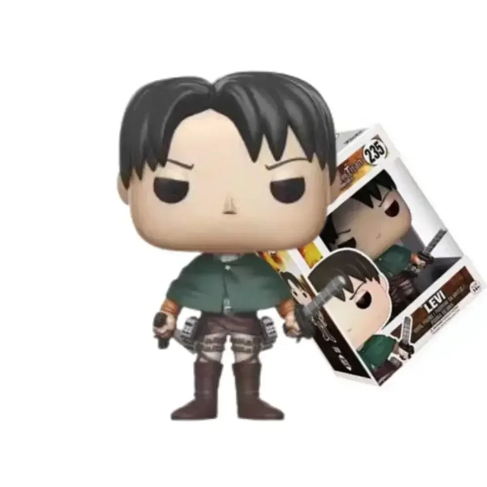 Hete Nieuwe Aankomst Animatie Aanval Op Titan Levi Mikasa Eren 1169 # Action Speelgoedfiguren Vinyl Figuur Verzamelbare Model Speelgoed