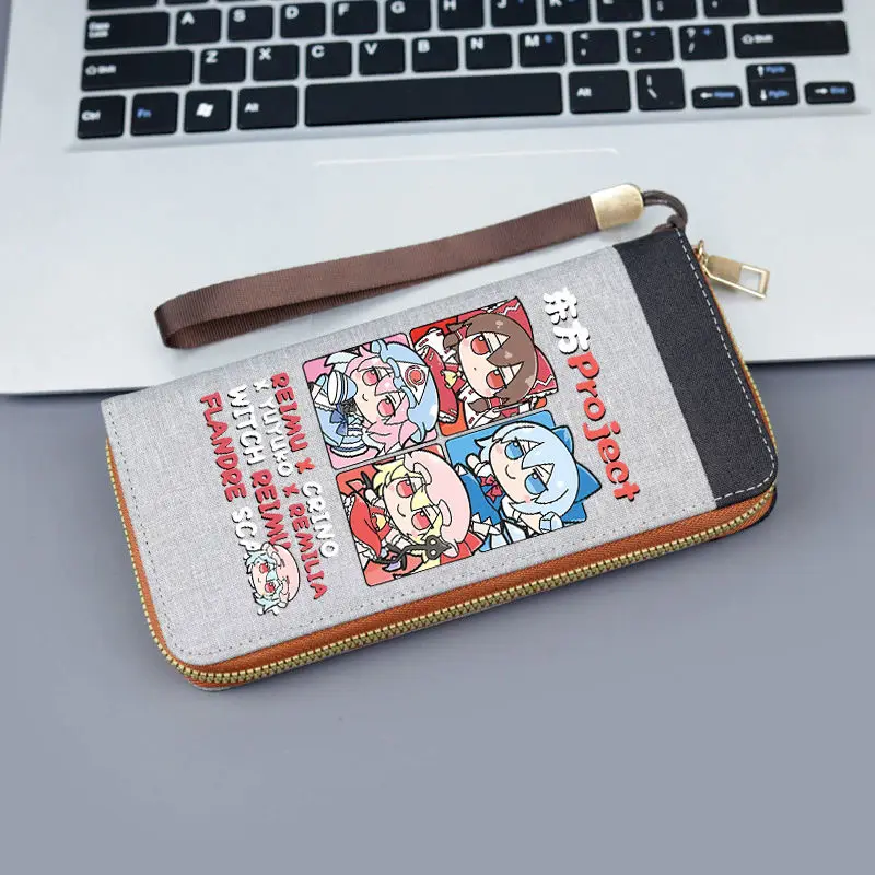 

Touhou Project Heme короткий кошелек с героями мультфильмов, кошелек унисекс, мужские кошельки, держатели для карт, кошелек для монет, многофункциональная универсальная сумка для карт