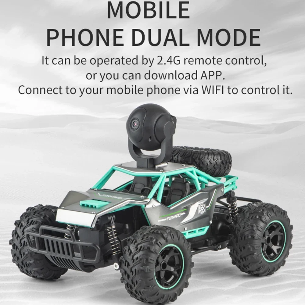 RC High Speed Drift Auto APP Steuerung 1080P ESC Kamera WIFI FPV Legierung Offroad Klettern Fahrzeug Kinder Spielzeug Dual Fernbedienung Lkw