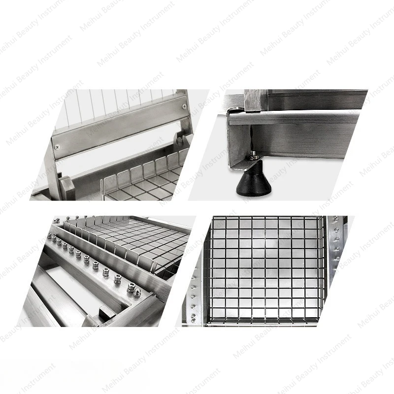 Double Knife 304 Stainless Steel Raw Chocolate Cutting Machine, Manual Slicing and Cutting Candy Chocolate Cutting Machine
