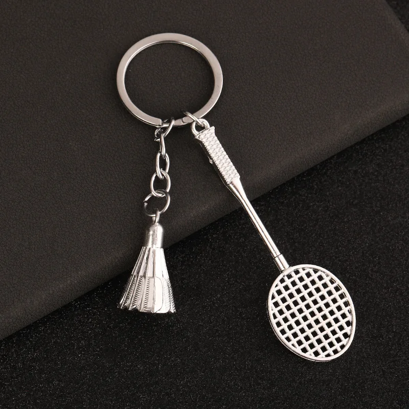 2025 Manufacturer's Simulation Badminton Keychain Pendants Sports Souvenirs Student Gifts Wholesale Supply